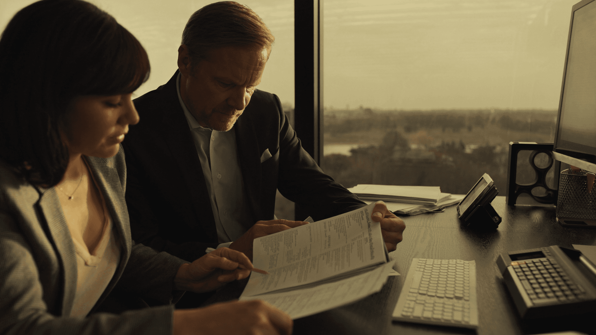 Paar bespricht Immobilienfinanzierung in Düsseldorf