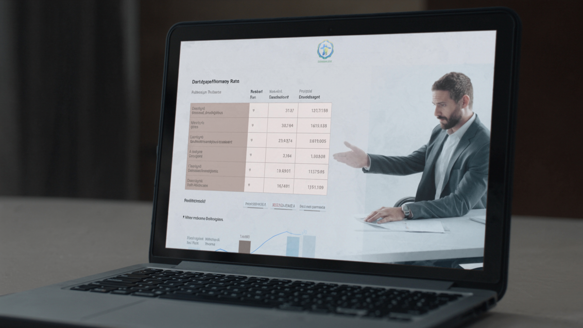 Bankvergleich auf Laptop - Baufinanzierung Vergleich