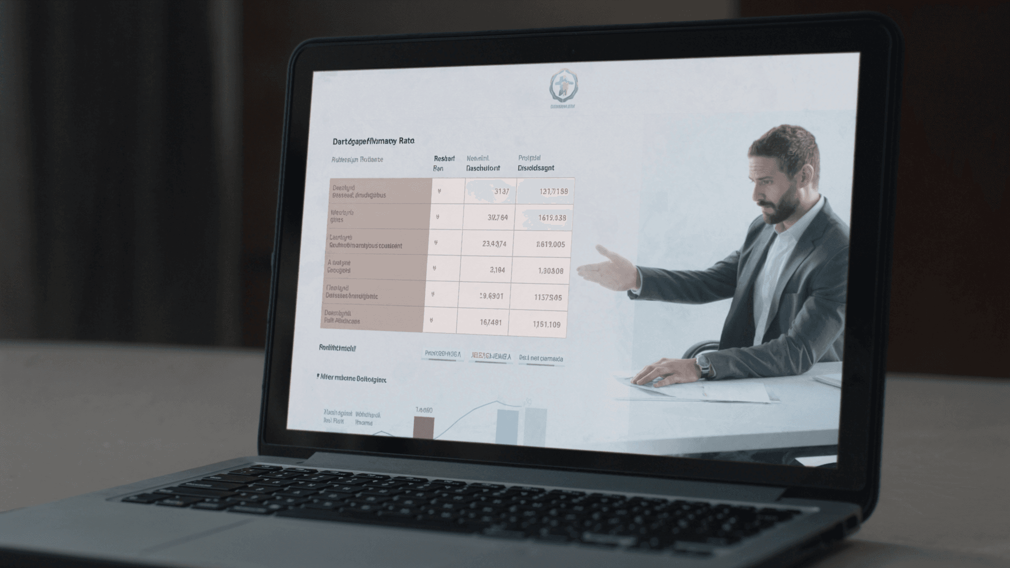 Bankvergleich auf Laptop - Baufinanzierung Vergleich