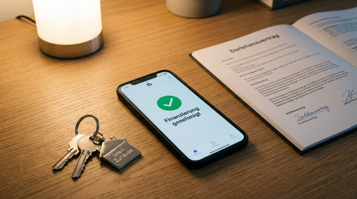 Smartphone mit digitaler Baufinanzierung – ING Instant Baufi Kreditzusage in 30 Minuten