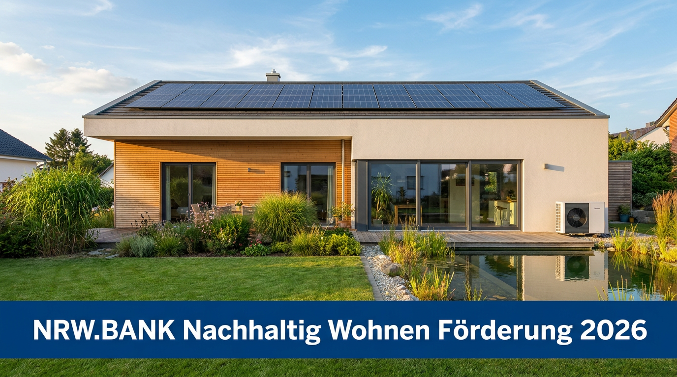 Modernes energieeffizientes Wohnhaus in NRW – NRW.BANK Nachhaltig Wohnen Förderung